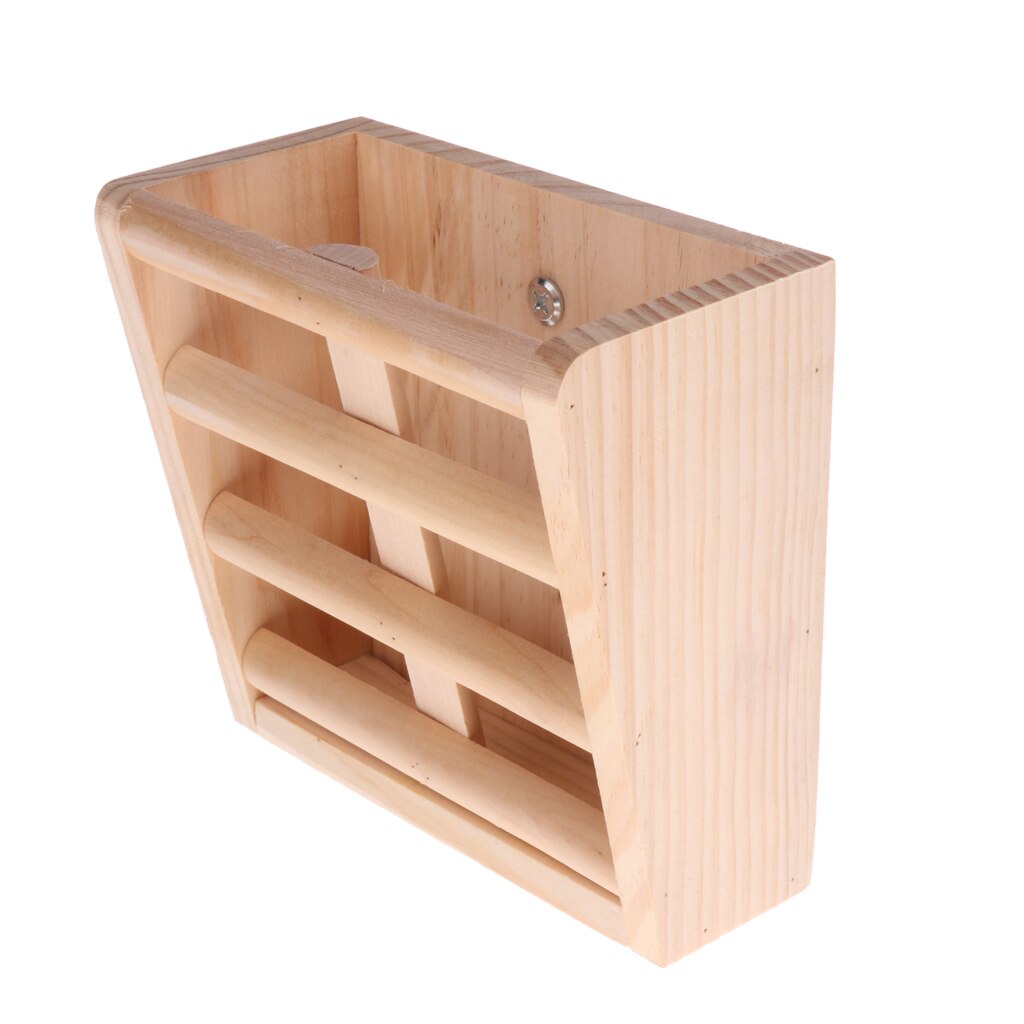 Wooden Hay Feeder Rack 15.5x8x15cm- Hay Feeder Manger Rack for Rabbit Guinea Pig Chinchilla And Other Small Animals