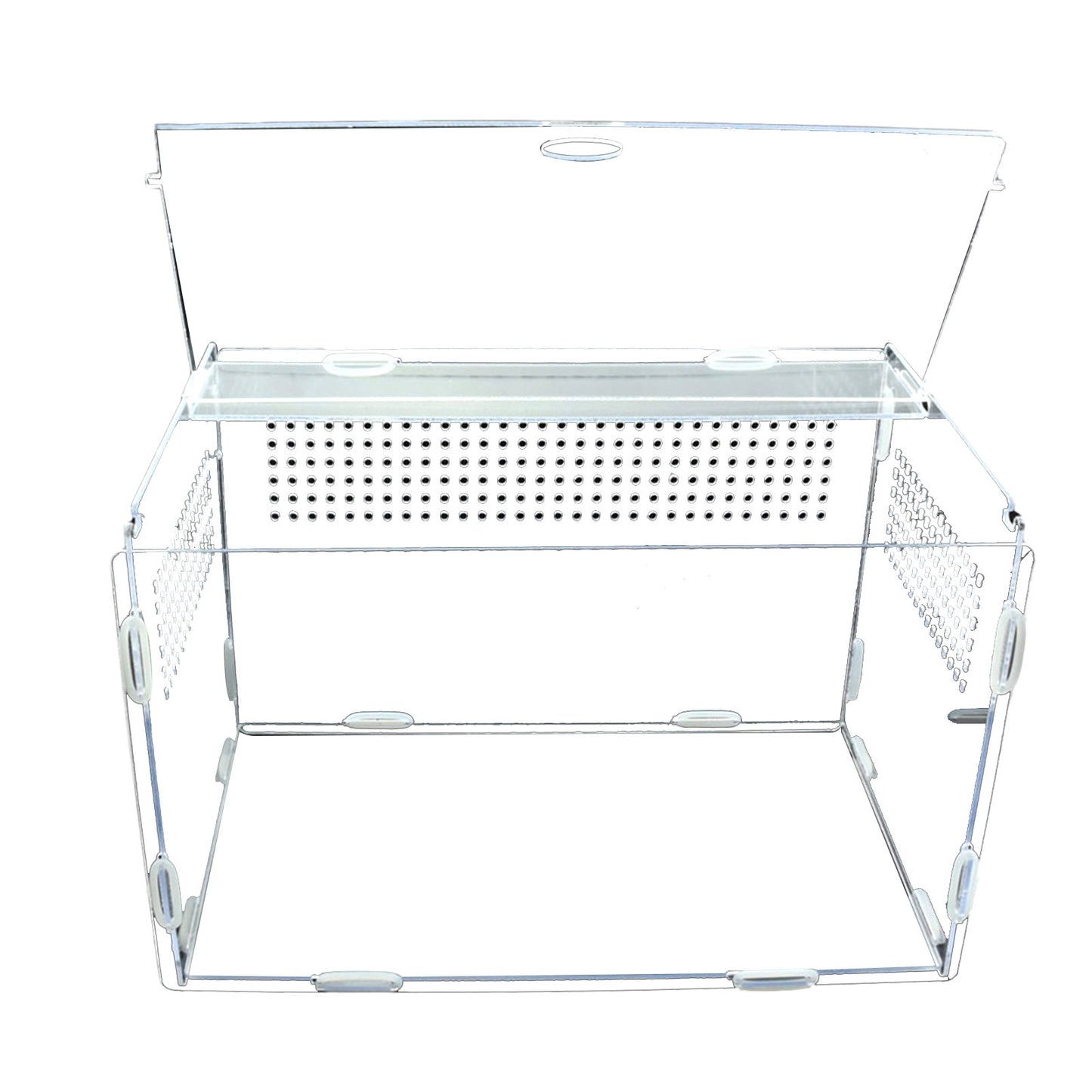 Reptile Breeding Box Acrylic Terrarium Feeding Box Transparent For Animals Reptile Pets Insect Spider Lizard Frog Cricket Turtle