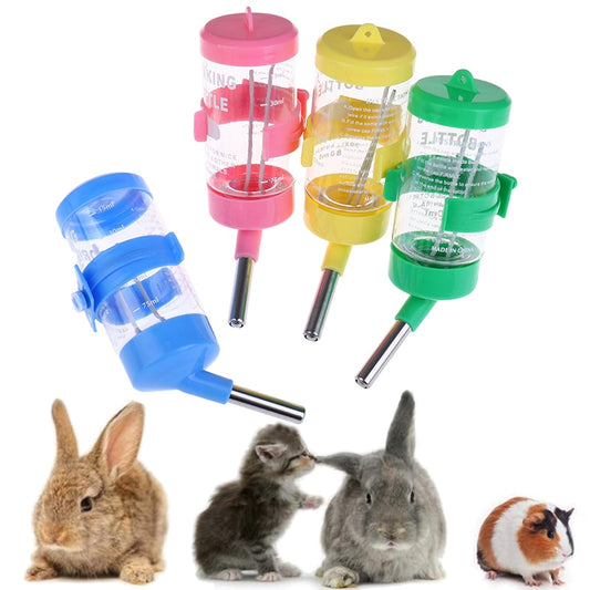 Hamster Drinker Pet Water Bottle Hanging Dispenser Feeder No Drip Chew Proof For Puppy Cat Rabbit Guinea Pig Small Animals