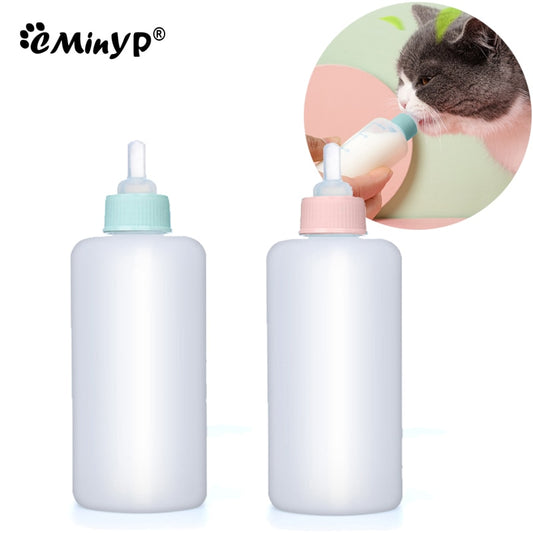 Puppy Kitten Feeding Bottle Nipple Feeder 70ml Can Squeeze Liquid Milk Nursing Bottle for Newborn Dogs Puppies Rabbits Hamster