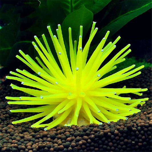 Simulation Aquarium Decor Silicone Artificial Coral Sea Urchin Ornament Artificial Aquatic Plant Fish Tank Grass Decoration Acce