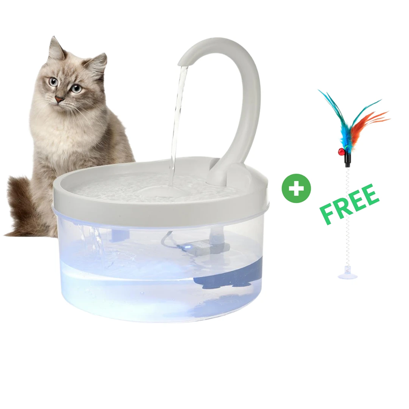 Pet Water Fountain Automatic Power-off When Lack of Water Bird Water Dispenser Dog Drinking Fountain With LED Light water level