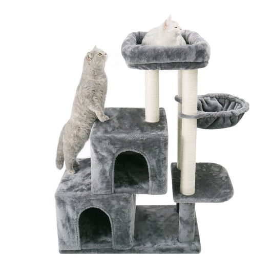 Cat Tree Condo Stair House Multi-Step Dog Stair for High Couch Bed Furniture Sisal Scratch Post for Cat Kitten Tower Wood Ladder