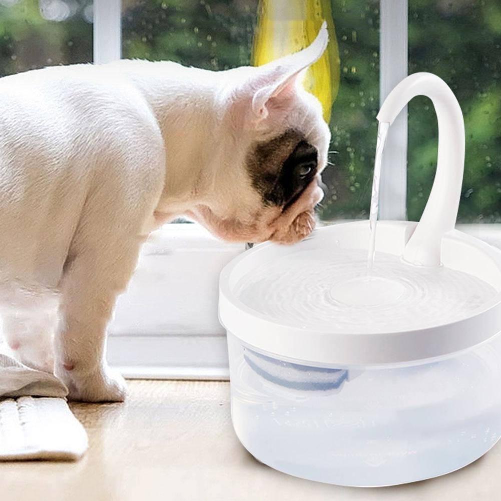 Pet Water Fountain Automatic Power-off When Lack of Water Bird Water Dispenser Dog Drinking Fountain With LED Light water level