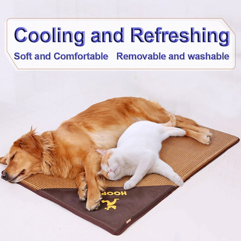 HOOPET  Pet Summer Cooling Mat Dog Summer Bed Cat Mat Mascotas Cama Perro Sofa for Dogs House