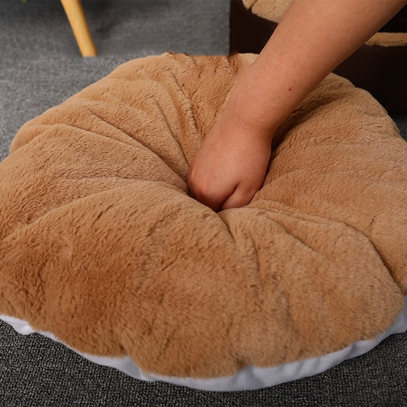 HOOPET Warm Cat Bed House  Bed for cat puppy Disassemblability Windproof Pet Puppy Nest Shell Hiding Burger Bun for Winter