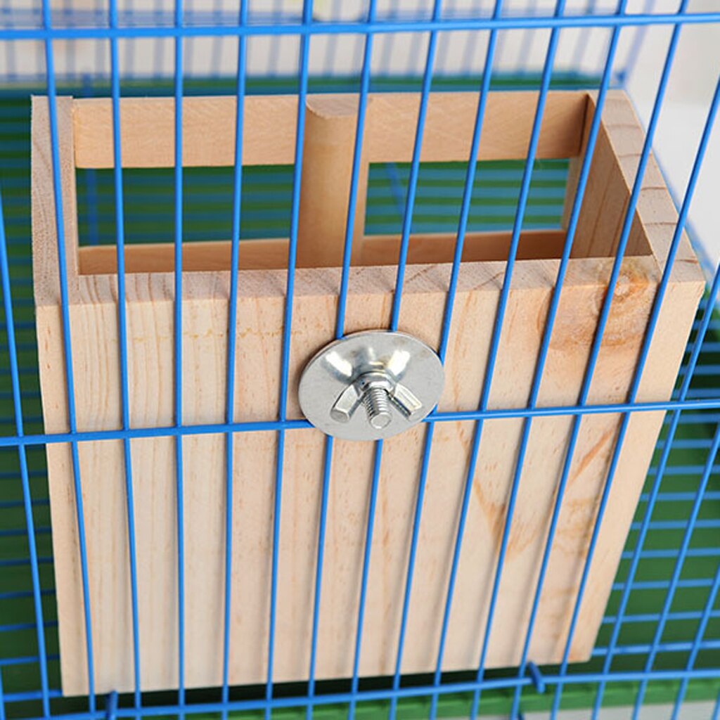 Wooden Hay Feeder Rack 15.5x8x15cm- Hay Feeder Manger Rack for Rabbit Guinea Pig Chinchilla And Other Small Animals