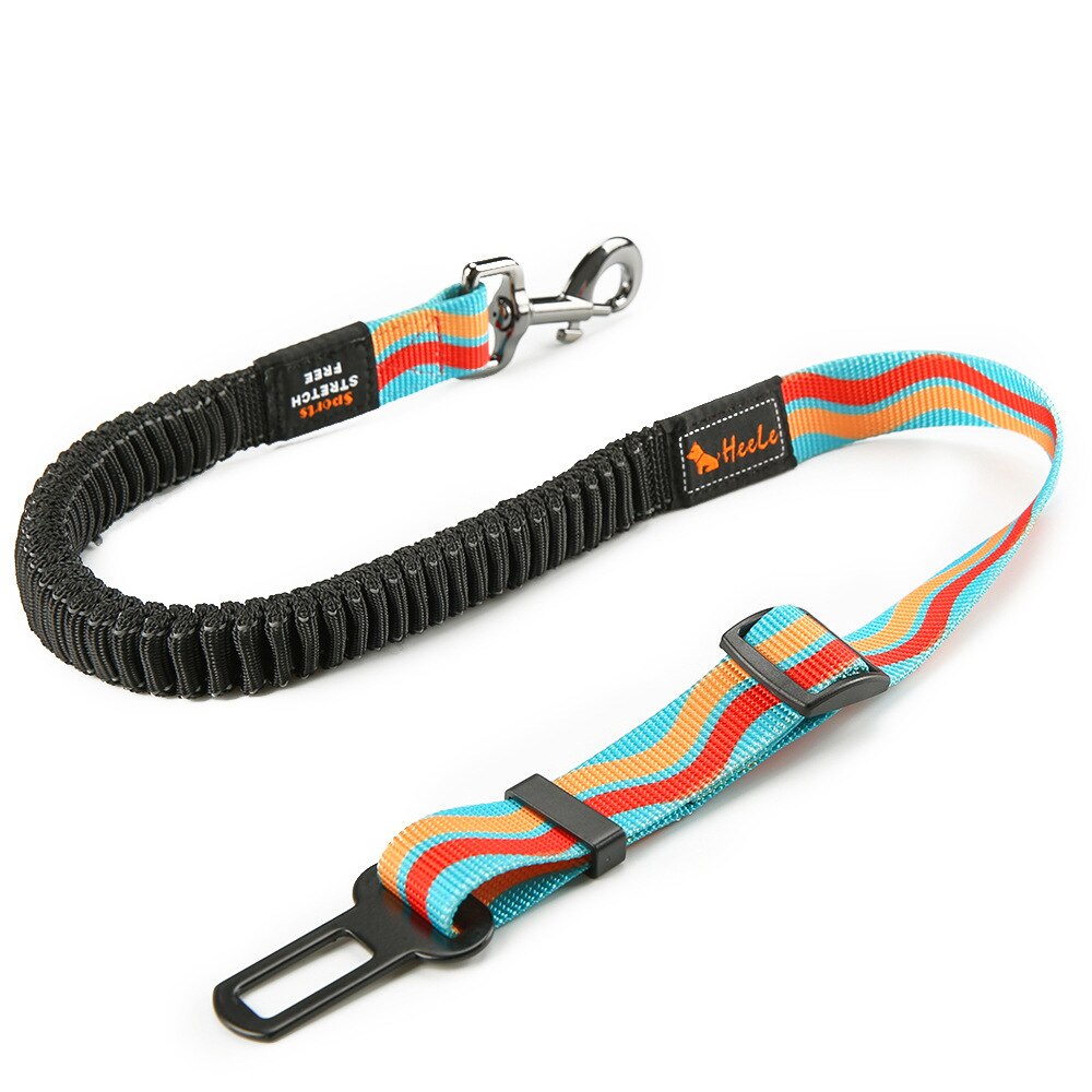 Benepaw Premium Durable Dog Car Seat Belt Fashion Adjustable Heavy Duty Pet Dog Safety Belt Elastic For Vehicle Accessories