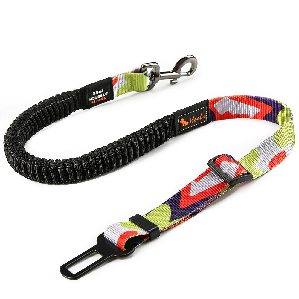 Benepaw Premium Durable Dog Car Seat Belt Fashion Adjustable Heavy Duty Pet Dog Safety Belt Elastic For Vehicle Accessories