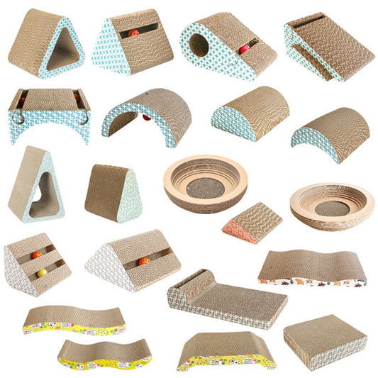 Cat Scratch Board Pad Grinding Nails Interactive Protecting Furniture Pet Toy Corrugated Large Size Catw Scratcher Toy Cardboard