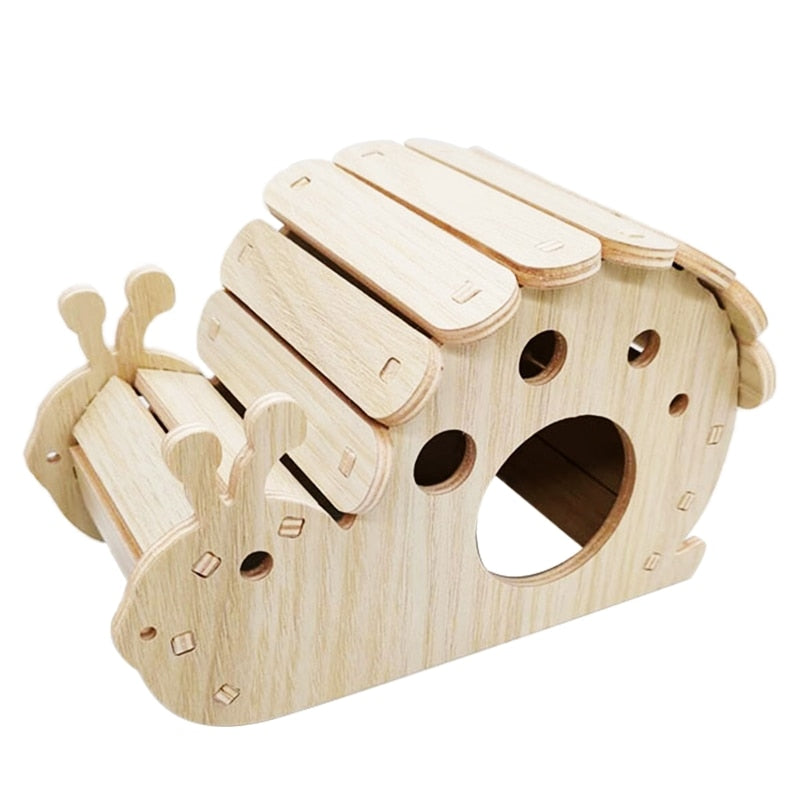 Hamster House Bottomless Design Small Pets Climbing Hideout Chew Toy for Syrian Hamster Easy to Assemble Habitat Decor