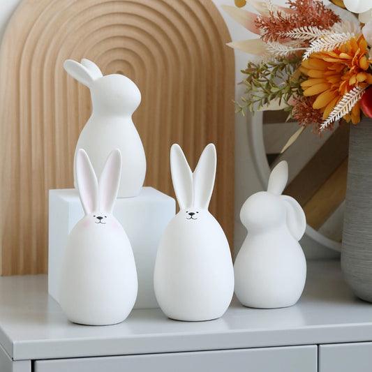 Decoration Ceramic White Rabbit Ins Nordic Simple Modern Cute Home