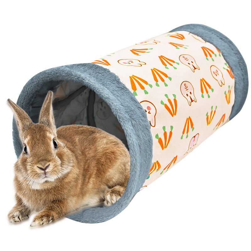 Guinea-pig Rabbit Tunnel-tube Toys Bunny Hamster Hideout Small Animal Activity Tunnels Hideaway Foldable Accessoies Pet Items