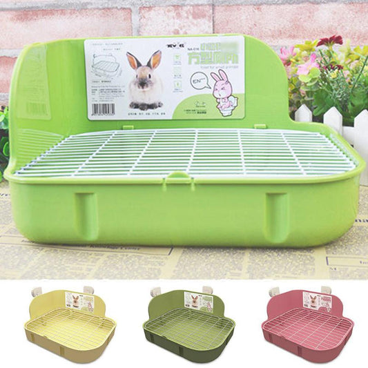 Pet Rabbit Square Toilet Potty Trainer Cleaning Supplies For Small Animals Chinchilla Guinea Pig