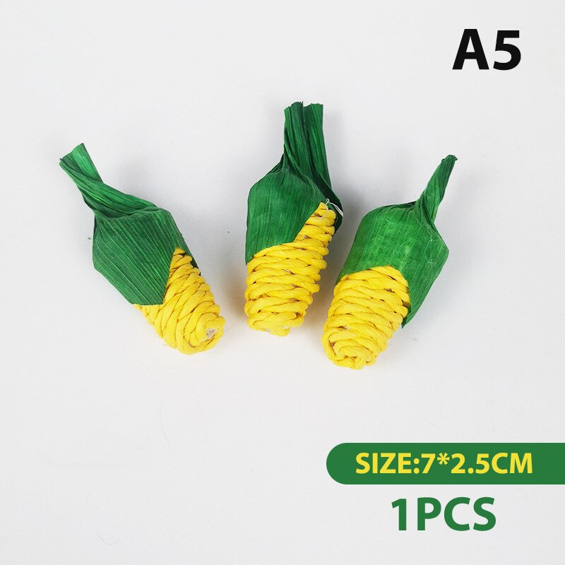 1Pc Rabbit Chew Toys Grass Woven Natural Rabbit Hamster Chew Bite Grind Sticks Guinea Pig Molar Tooth Cleaning Toy Pet Supplies