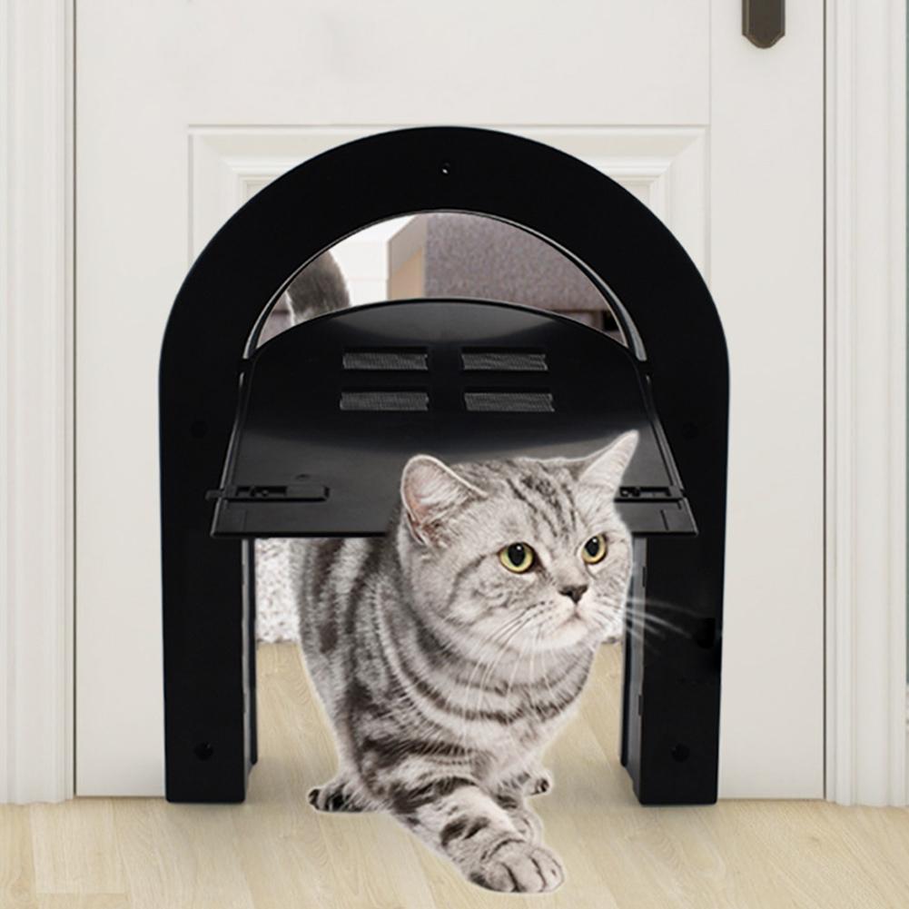 Pet Cat Dog Screen Door Free Entry Magnetic Door With Window Pet Accessories Suitable For Wooden Door