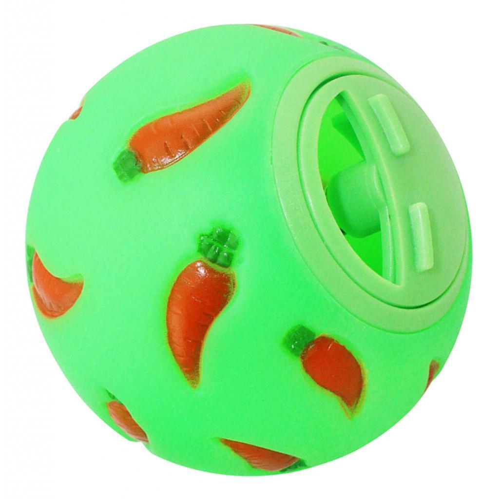 Rabbit Treat Ball Pet Slow Feeder Interactive Bunny Toy Snack Toy Ball Bite Resistant Feeding Toys Ferret Kitty Guinea Pig Cat