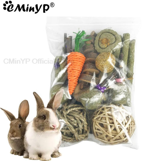 Small Animal Natural Food Chew Toys lollipops apple wood sticks For Guinea Pig Rabbit Hamster Teeth Cleaning Toys Pet Supply