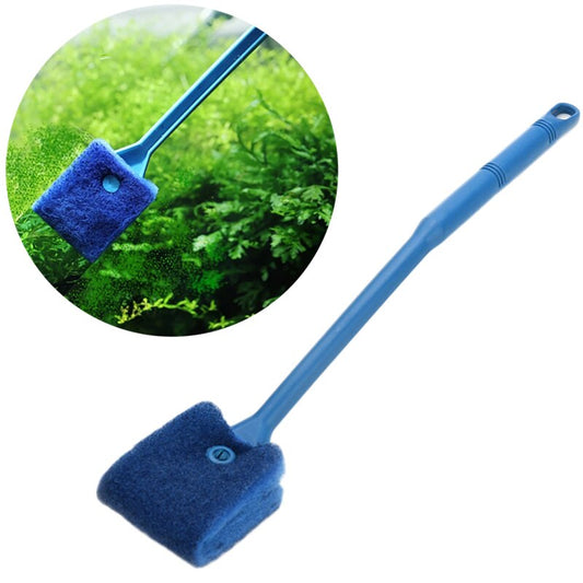 Aquarium Cleaning Tool Double-Sided Sponge Cleaning Brush For Cleaning Fish Tank Glass Window Aquarium Algae Removal Brush