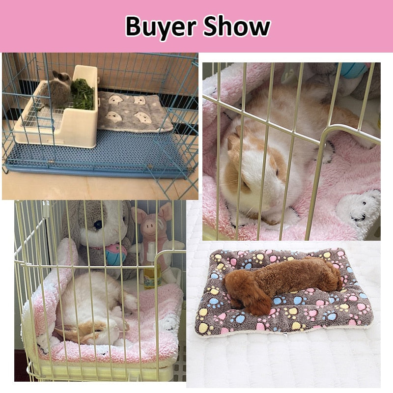 Breathable Hamster Pet Pee Pad Guinea Pig Fleece Mat Cage Liners Small Animal Warm Mat for Rabbit Accessories Jaula Conejo