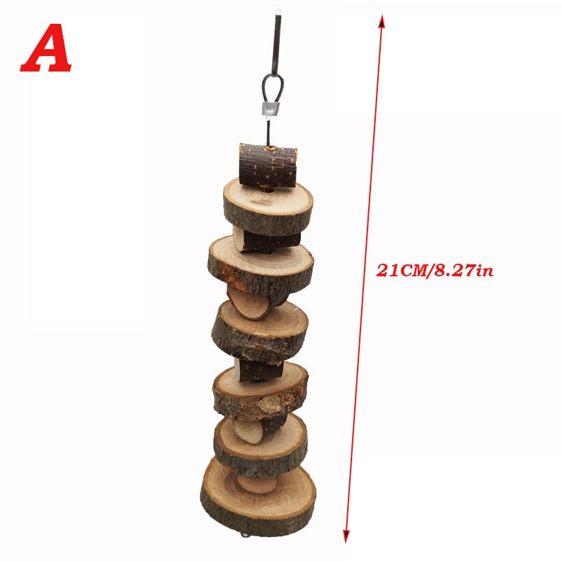 Pet Wooden Tooth Grinding Toys Hamster Rabbit Tree Branch Grass Ball Teeth Chewing Toys for Chinchilla Guinea pig Cage Accessory