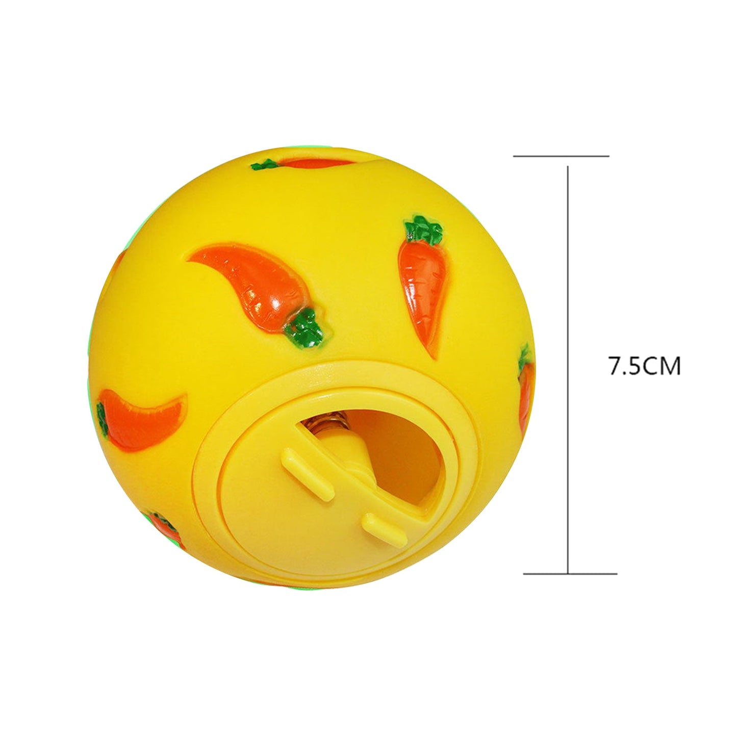 Rabbit Treat Ball Pet Slow Feeder Interactive Bunny Toy Snack Toy Ball Bite Resistant Feeding Toys Ferret Kitty Guinea Pig Cat