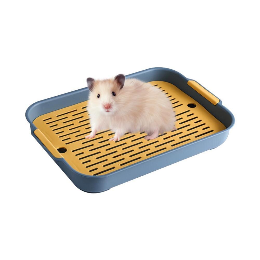 Pet Toilet Anti-turnover Litter Box Trainer Corner Toilet Pet Cleaning Supplies For Rabbit Chinchilla Guinea Pig