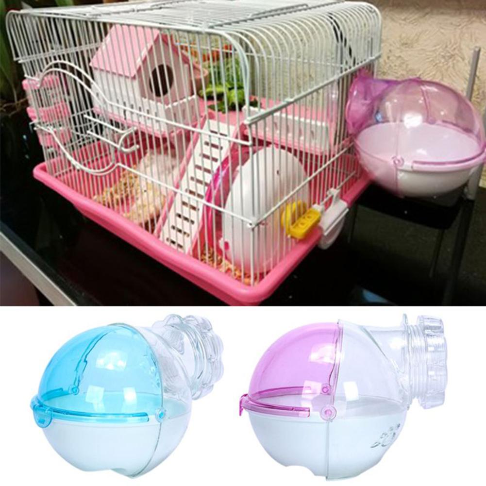 Hamster Toilet Hamster Mouse Gerbille Pet Bathroom Cage Box Bath Sand Room Toy Plastic House Transparent Small Pet Supplies