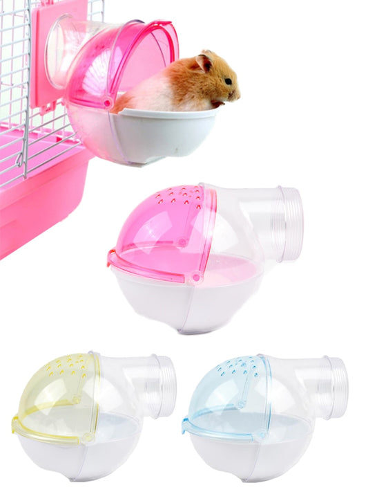 Hamster Sand Bathroom Detachable Plastic Hamster Sand Bath Container Small Pet Bathtub Extermal Toilet For Guinea Pig Gerbil