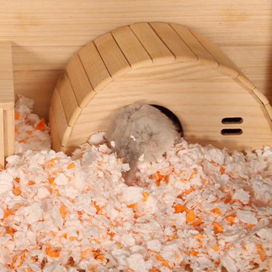 Ornamental Natural Wood Bite Resistant Chinchilla Hideout Hut Pet Chew Toy Pet Supplies Hamster House Guinea-pig Nest