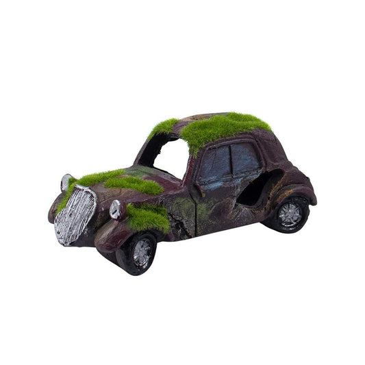 Moss Vintage Old Car Ornaments Hiding Cave Shelter Layout Prop Aquarium Fish Tank Landscape Decor Supplies