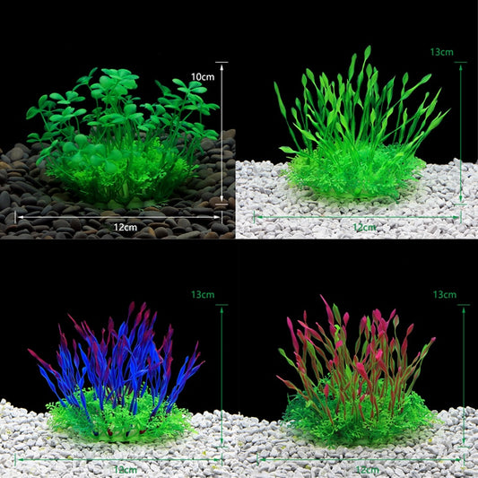 Simulated Aquatic Artificial Water Plants Underwater Water Weeds Ornament Aquarium Plastic Fish Tank Grass Plant Decoration