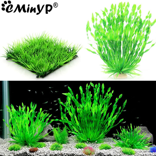 Artificial Underwater Plants Aquarium Fish Tank Seaweed Ornament Simulated Water Weeds Grass Viewing Decorations Accessories