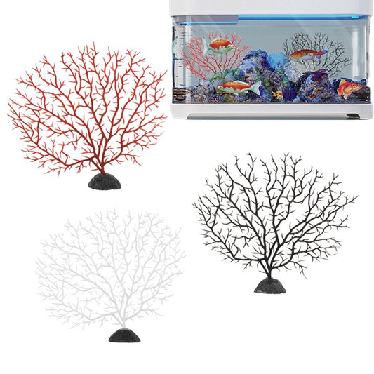 15/21/25cm Artificial Coral Plant Ornament Tree Plastic Coral Underwater Aquatic Fish Tank Landscaping Aquarium Decoration