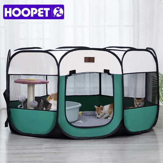 HOOPET Cat Delivery Room Detachable Summer Pet Tent Outdoor Dog Bed Folding  Dog Fance Cat Nest Dog Enclosure Cage for Cats Dogs