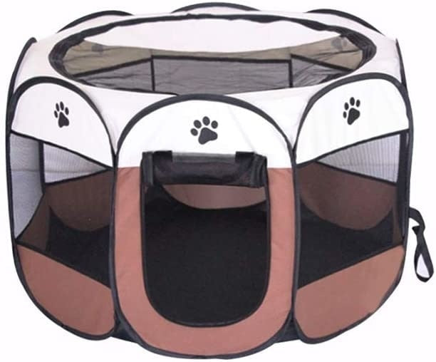 Portable Pet Playpen Dog Cage Folding Octagonal Pets Tent Cat Dog Travel Camping Use Breathable Fence For Puppy Dogs Cats Rabbit