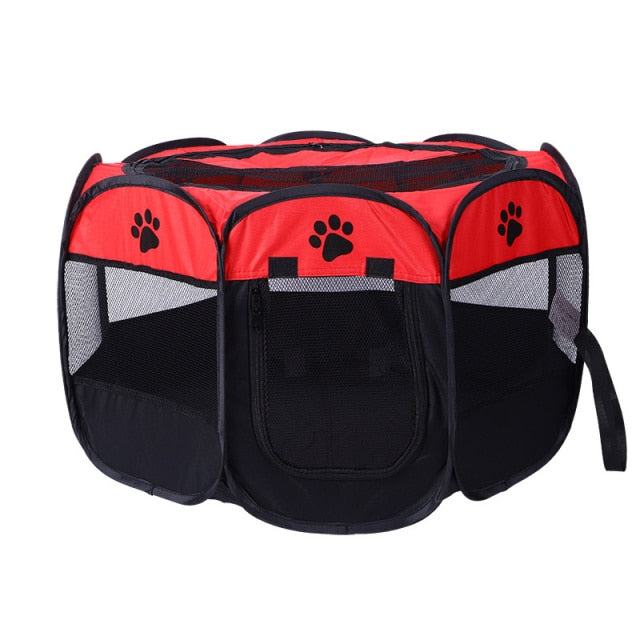 Portable Pet Playpen Dog Cage Folding Octagonal Pets Tent Cat Dog Travel Camping Use Breathable Fence For Puppy Dogs Cats Rabbit