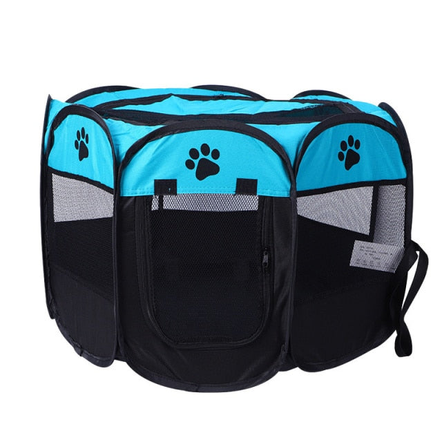 Portable Pet Playpen Dog Cage Folding Octagonal Pets Tent Cat Dog Travel Camping Use Breathable Fence For Puppy Dogs Cats Rabbit