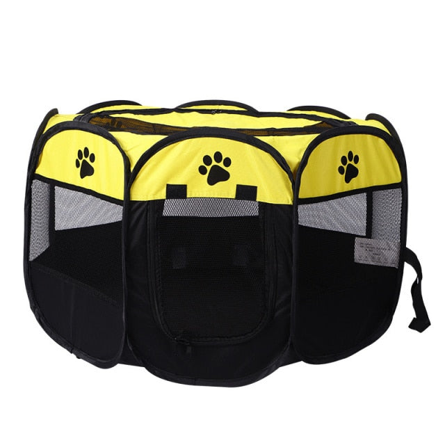 Portable Pet Playpen Dog Cage Folding Octagonal Pets Tent Cat Dog Travel Camping Use Breathable Fence For Puppy Dogs Cats Rabbit